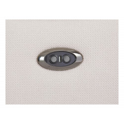 Canapé d'angle droit relax électrique en tissu texturé beige