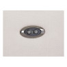 Canapé d'angle droit relax électrique en tissu texturé beige