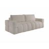 Canapé 3 places convertible en tissu bouclette beige