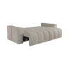 Canapé 3 places convertible en tissu bouclette beige