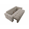 Canapé 3 places convertible en tissu bouclette beige